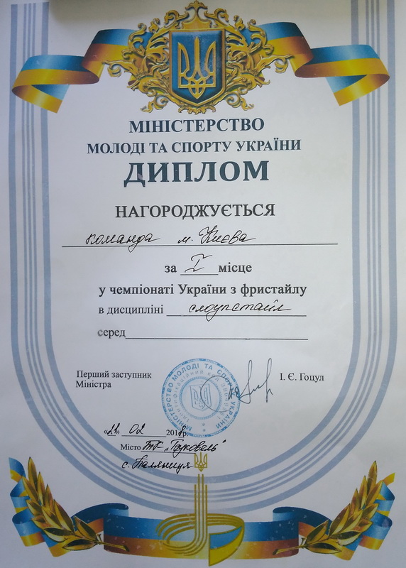 Команда Victory School Kyiv заняла 1-е командное место на Чемпионате Украины по лыжному слоупстайлу