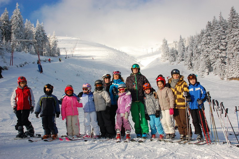 Детские тренеровки на лыжах в Карпатах - Драгобрат